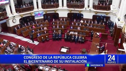 Congreso: Así fue la ceremonia solemne por el Bicentenario de creación del Parlamento