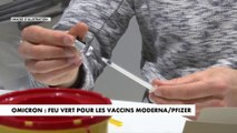Omicron : feu vert pour les vaccins Moderna et Pfizer