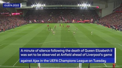 Liverpool fans disrupt moment of silence for Queen Elizabeth II