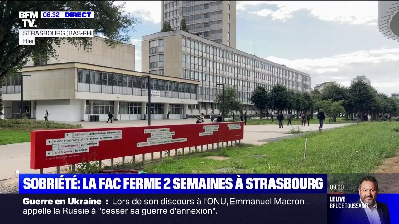 Crise de l'énergie: l'université de Strasbourg fermera deux semaines supplémentaires cet hiver