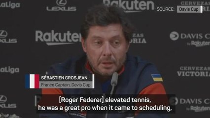 'Federer was tennis' - Grosjean