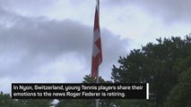 'Sad but grateful' - young Swiss tennis players say goodbye to legend Federer