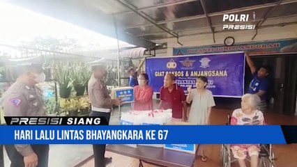 Peringati Hari Lalulintas Bhayangkara ke 67 Sat Lantas Polres Simalungun Gelar Bakti Sosial (Baksos) Di Panti Jompo Anugrah