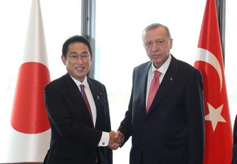 Cumhurbaşkanı Erdoğan, Japonya Başbakanı Kishida ile bir araya geldi