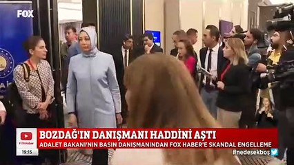 Bakan Bozdağ'ın basın danışmanından FOX TV muhabirine: "Rica ediyorum, soru sormayın"