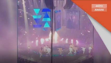 Kemalangan | Skrin gergasi timpa penari, dua cedera