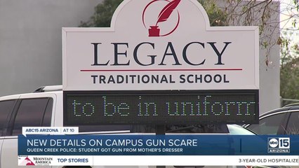 Police release new details on a gun scare at a Queen Creek campus