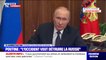 Vladimir Poutine: "Nous avons proposé des solutions pacifiques, mais l'Occident les a rejetées"