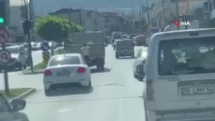 Patenle tehlikeli yolculuk kamerada
