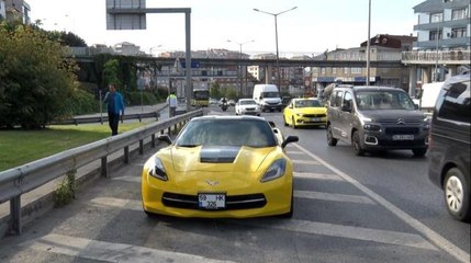 İstanbul'da 7 milyon liralık ultra lüks otomobil yolda kaldı