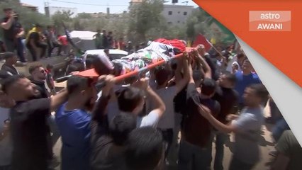 Palestin-Israel | Ratusan hadir pengebumian Amjad Abu Alia