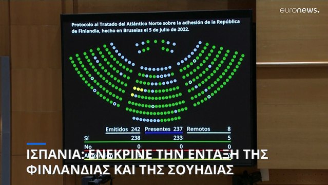 Ισπανία: Η Γερουσία επικύρωσε τα πρωτόκολλα ένταξης Φινλανδίας και Σουηδίας στο ΝΑΤΟ