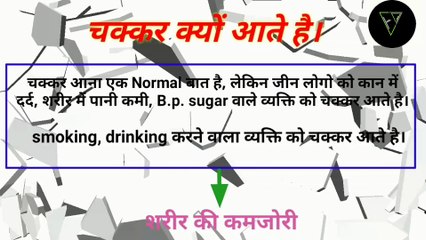 चक्कर क्यों आते है ।। चक्कर के लक्षण ।। चक्कर के उपचार ।।