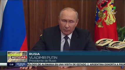 El presidente Vladímir Putin anunció la movilización militar parcial en Donbas y Jerson