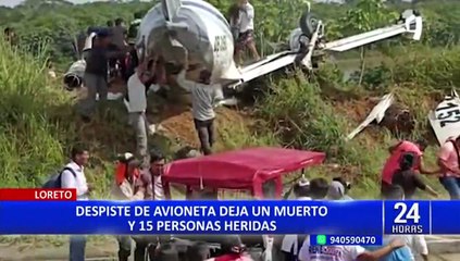 MTC investigará causas del accidente aéreo en aeródromo de Loreto