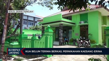 KUA Belum Terima Berkas, Pernikahan Kaesang-Erina