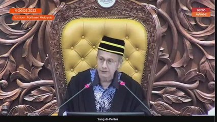 Speaker Dewan Rakyat menutup sidang dewan dengan pantun