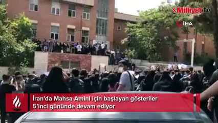 İran'da Mahsa Amini için başlayan gösteriler 5’inci gününde devam ediyor