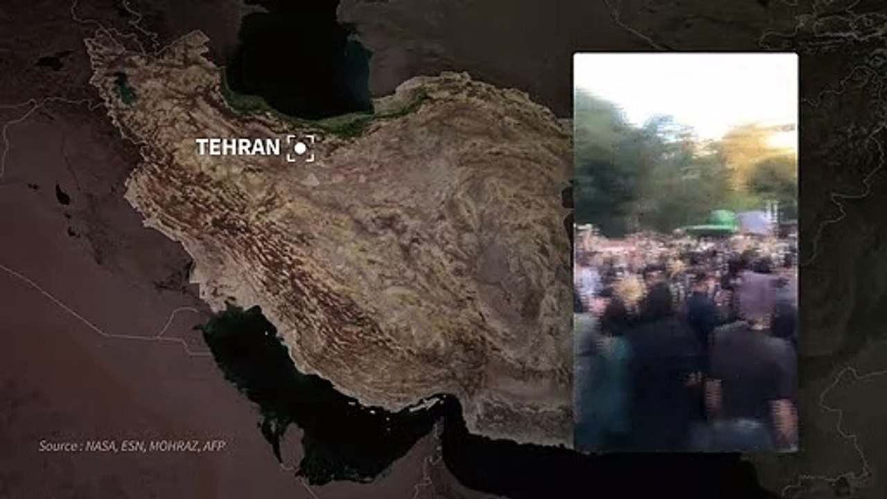ANIMATED MAP : Iranian women remove headscarves amid protests against morality police