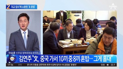 ‘외교 참사’에 소환된 ‘文 외교’…“中 방문 때 10끼 중 8끼 혼밥”