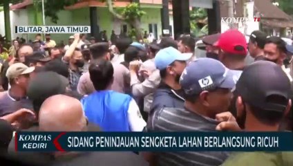 Kericuhan Warnai Peninjauan Lahan Sengketa di Kabupaten Blitar