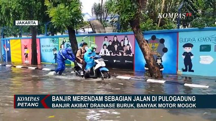 Drainase Buruk, Sebagian Jalan di Pulogadung Terendam Air Setinggi 40 Sentimeter!
