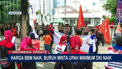 Download Video: Buruh Gelar Demo di Depan Balai Kota DKI, Tuntut Kenaikan UMP dan Tolak Kenaikan Harga BBM