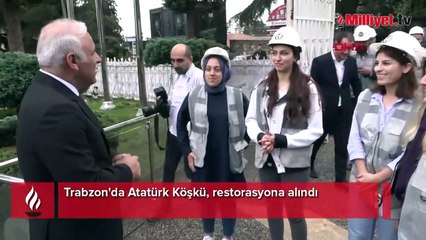 Trabzon'da Atatürk Köşkü, restorasyona alındı