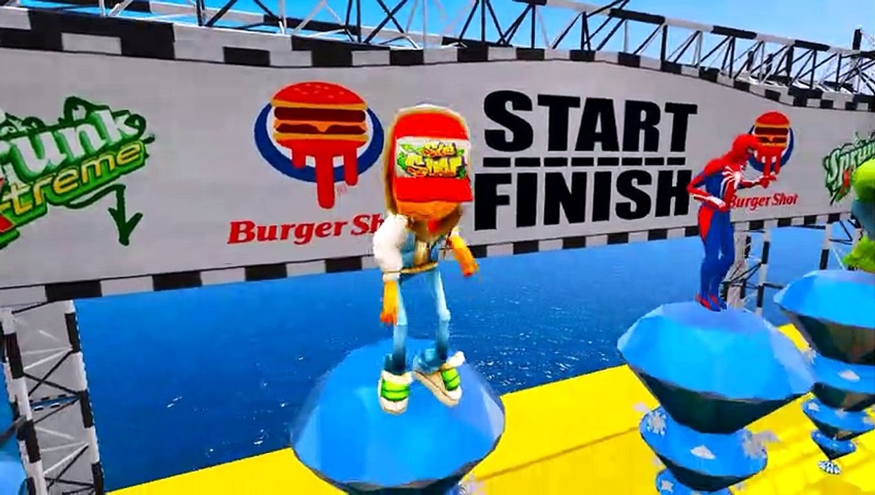 Homem-Aranha e Motos com Obstáculos de Tubarão ! SPIDERMAN and Motorcycles with Shark - GTA5 Mods