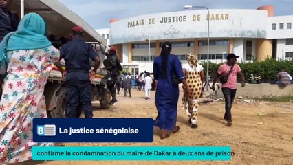 La condamnation du maire de Dakar à deux ans de prison, dont six mois ferme, confirmée en appel