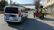 ARACI TRAFİKTEN MENEDİLEN SÜRÜCÜNÜN ÇOCUĞU, POLİS OTOSUYLA HASTANEYE GÖTÜRÜLDÜ --