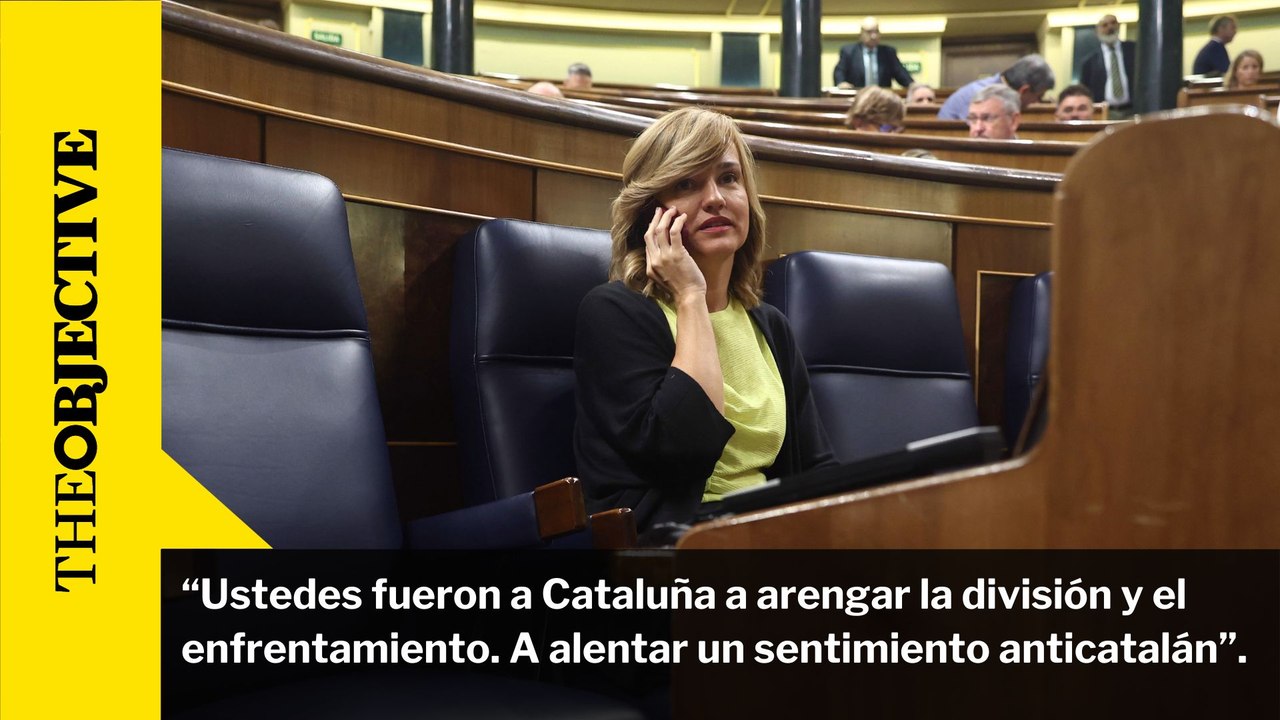 “Ustedes fueron a Cataluña a arengar la división y el enfrentamiento. A alentar un sentimiento anticatalán”.