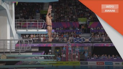 Sukan Komanwel | Gabriel-Syafiq menang perak lelaki 3m papan anjal seirama