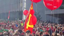 Belçika'da enflasyon ve hayat pahalılığı protesto edildi