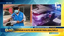 Atentan con disparos al auto de regidor de SMP para asaltarlo a él y a su familia