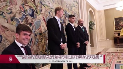 El Rey recibe a los ganadores del US Open
