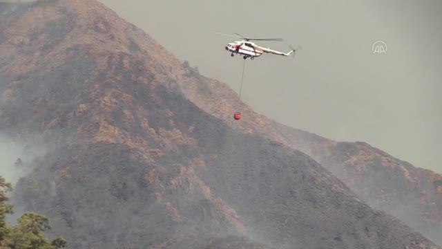 Muğla haberleri! Marmaris'te orman yangını (8)