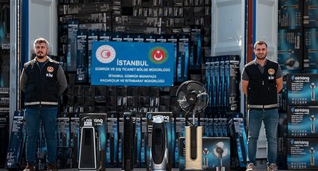 İstanbul’da 11 konteyner dolusu kaçak vantilatör yakalandı