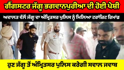 Gangster Jagu Bhagwanpuria ਅਦਾਲਤ 'ਚ ਪੇਸ਼, ਹੁਣ ਅੰਮ੍ਰਿਤਸਰ ਪੁਲਿਸ ਕਰੇਗੀ ਸਵਾਲ-ਜਵਾਬ | OneIndia Punjabi