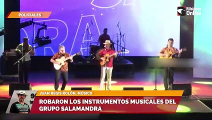 Robaron los instrumentos musicales del grupo salamandra