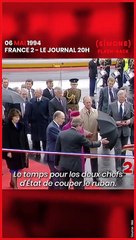 SIMONE - FLASHBASK : La reine Elisabeth II inaugure le tunnel sous la manche