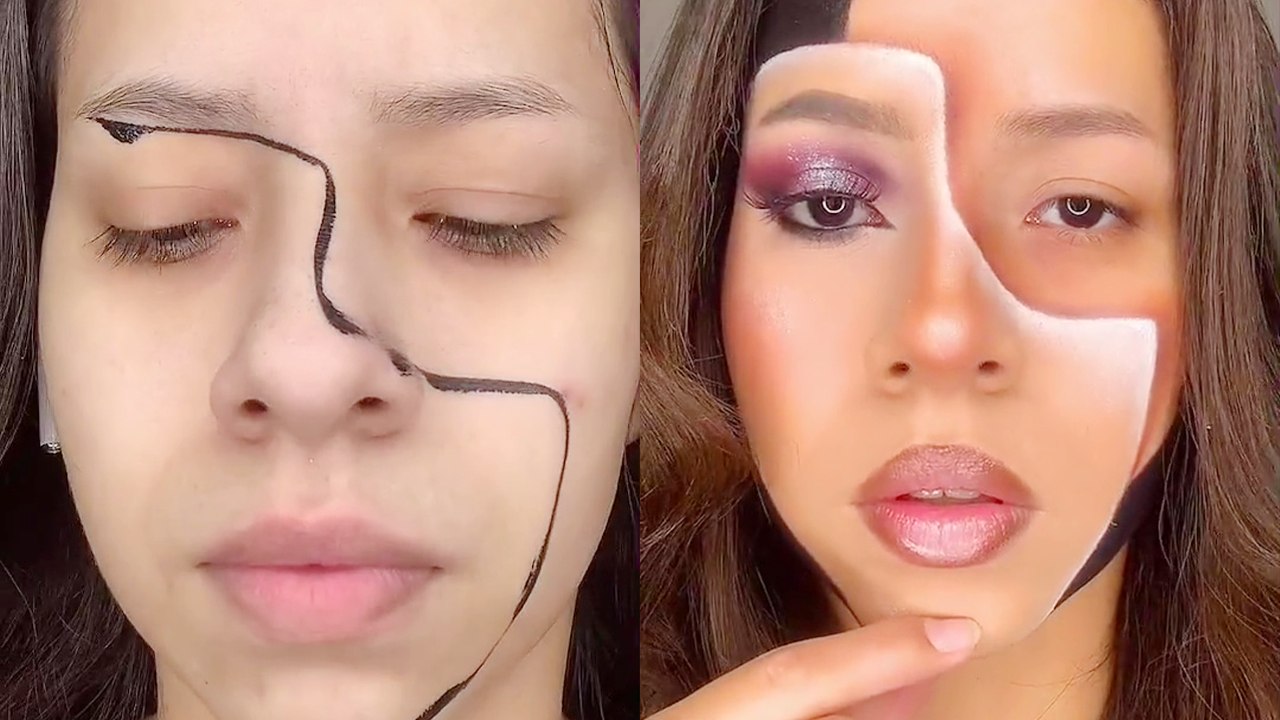 Makeup artist steps her game up with a mind-bending 'Illusion Mask' look