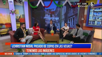¿Christian Nodal pasado de copas en las vegas?