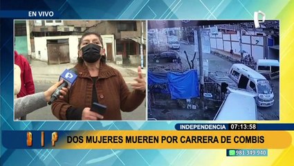Independencia: Vecinos exigen mayor control tras muerte de 2 mujeres por carrera de combis
