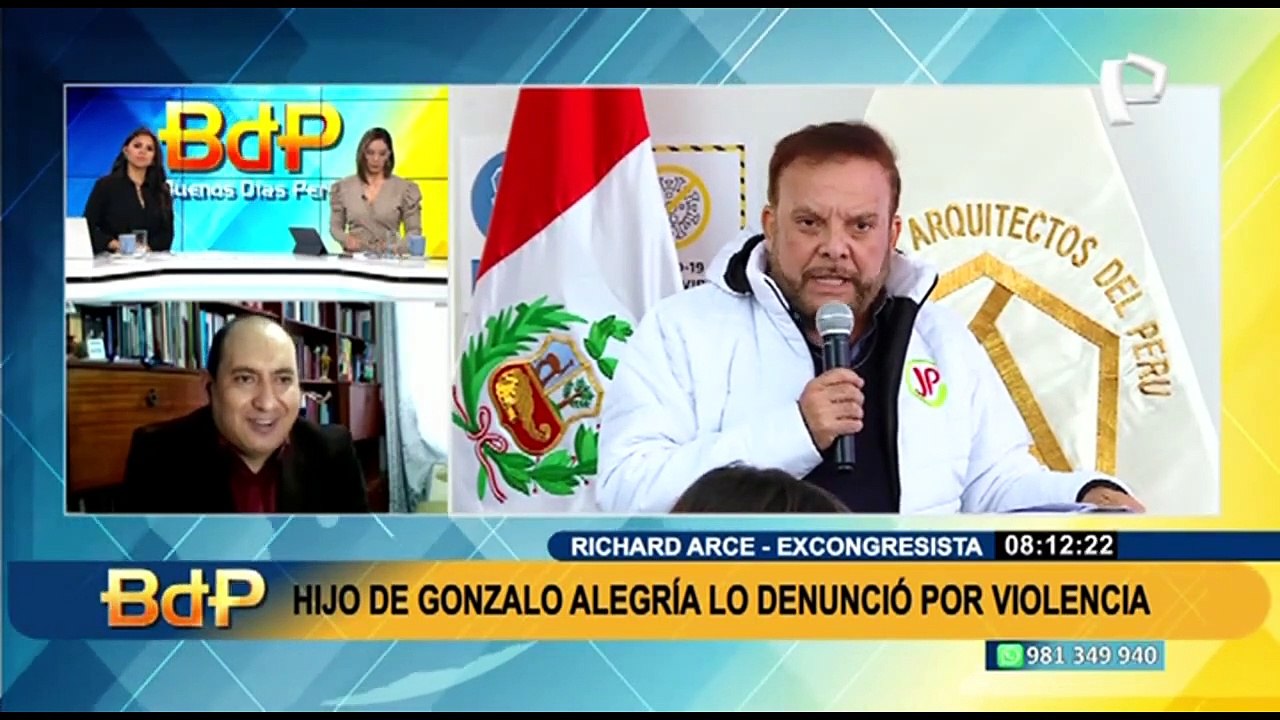 Richard Arce: "Juntos por el Perú se lava las manos, debe hacer que Gonzalo Alegría renuncie"