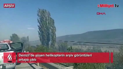 Düşen helikopterin arşiv görüntüleri ortaya çıktı