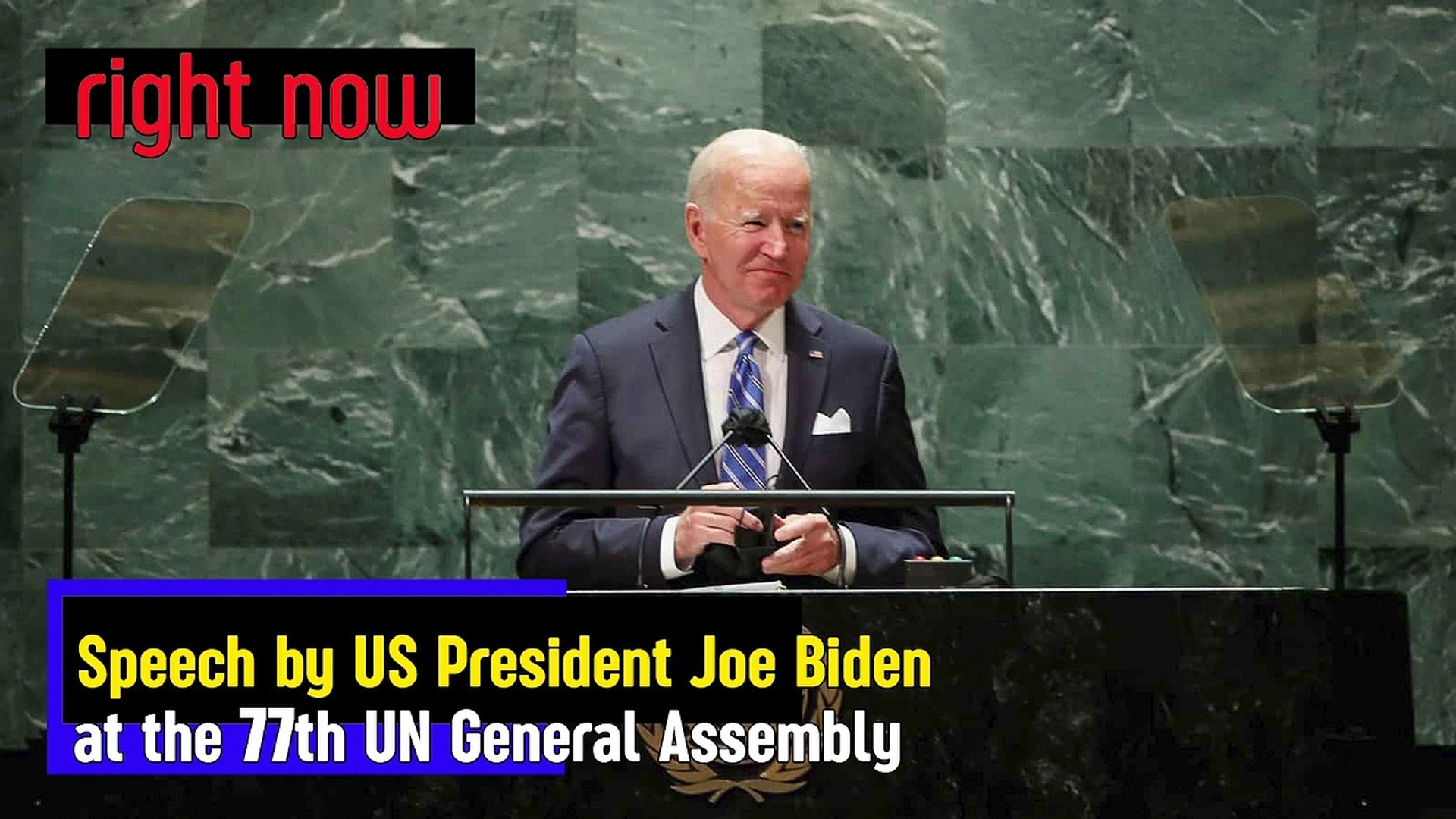 ⁣Joe Biden, President of the United States, addresses the 77th session of the UN General Assembly.