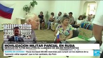 Informe desde Moscú: Vladimir Putin anunció la movilización de 300.000 reservistas