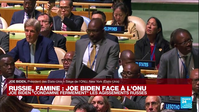 REPLAY - Discours du président américain Joe Biden face à l'ONU