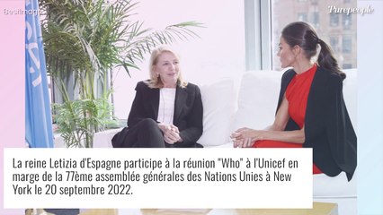 Letizia d'Espagne : Sortie flamboyante en robe rouge après les funérailles d'Elizabeth II